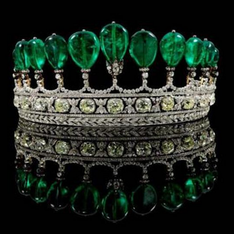 Emerald & diamond tiara made for a German Princess sold by Sotheby's in 2011 for USD $13m