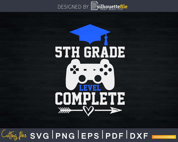 5th Grade Graduation Gamer Class Of 21 Graduate Svg Png Silhouettefile