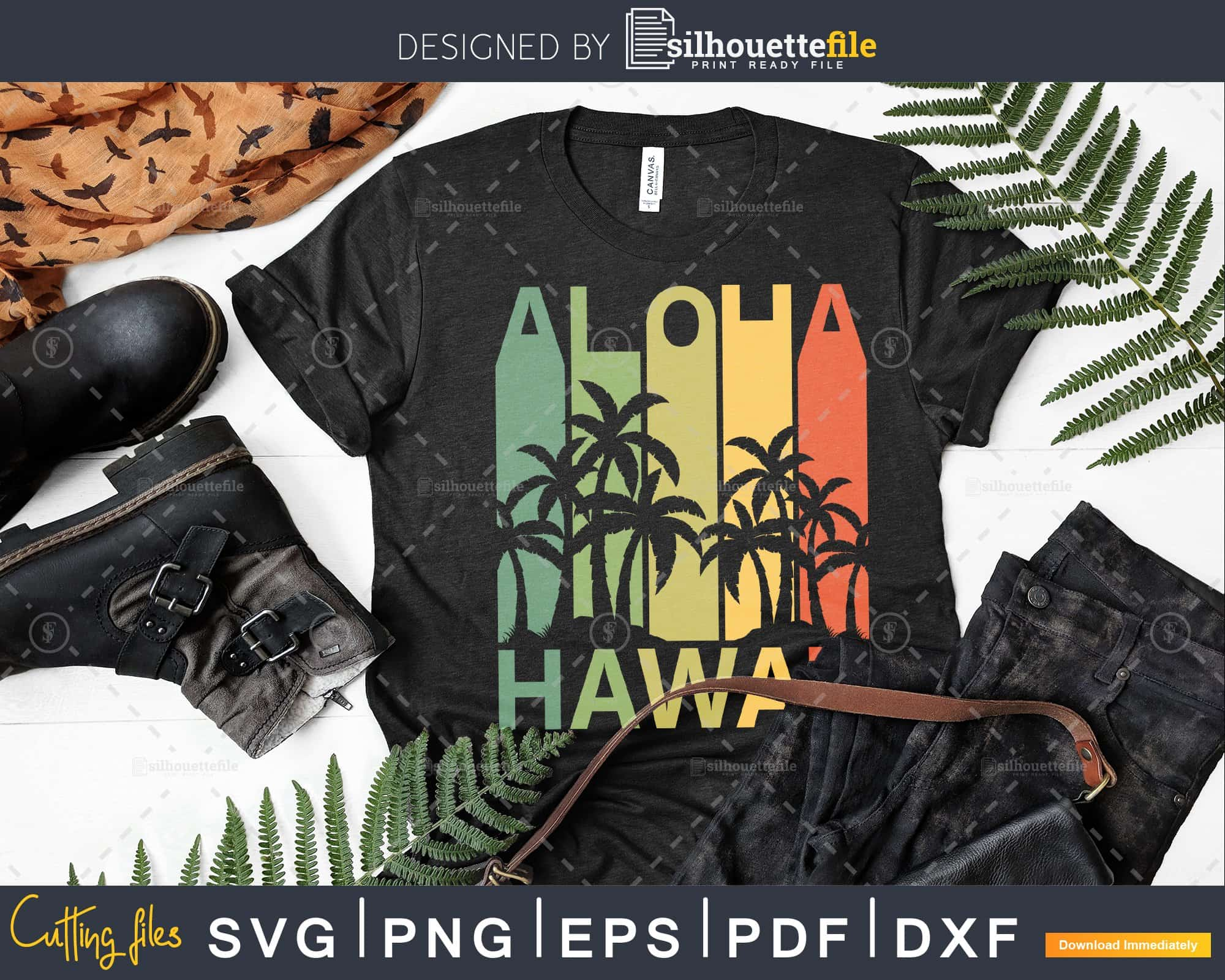 hawaiian islands silhouette png