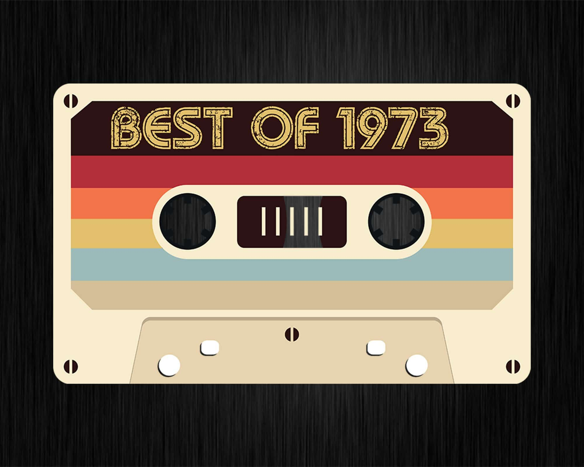 Best Of 1973 49th Birthday Gifts Cassette Tape Vintage Svg Png Files