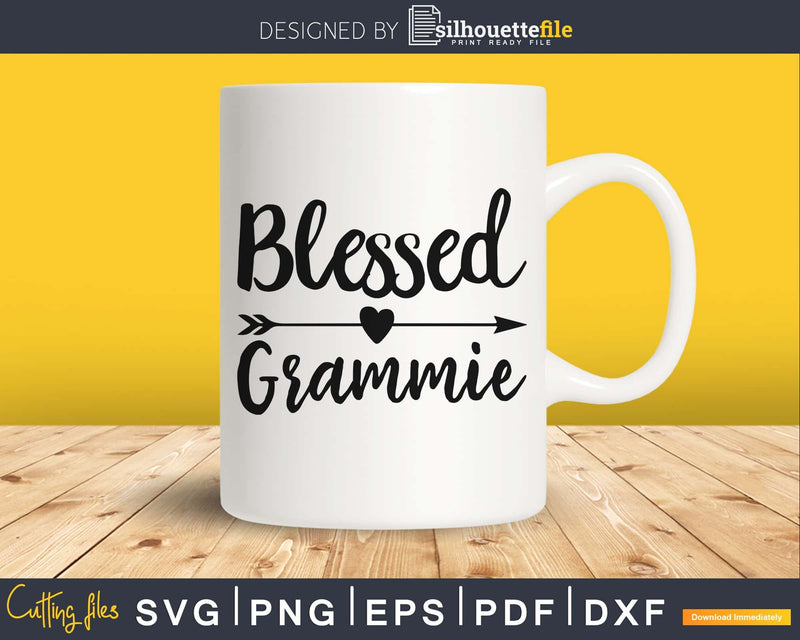 Blessed Grammie SVG cricut print-ready file
