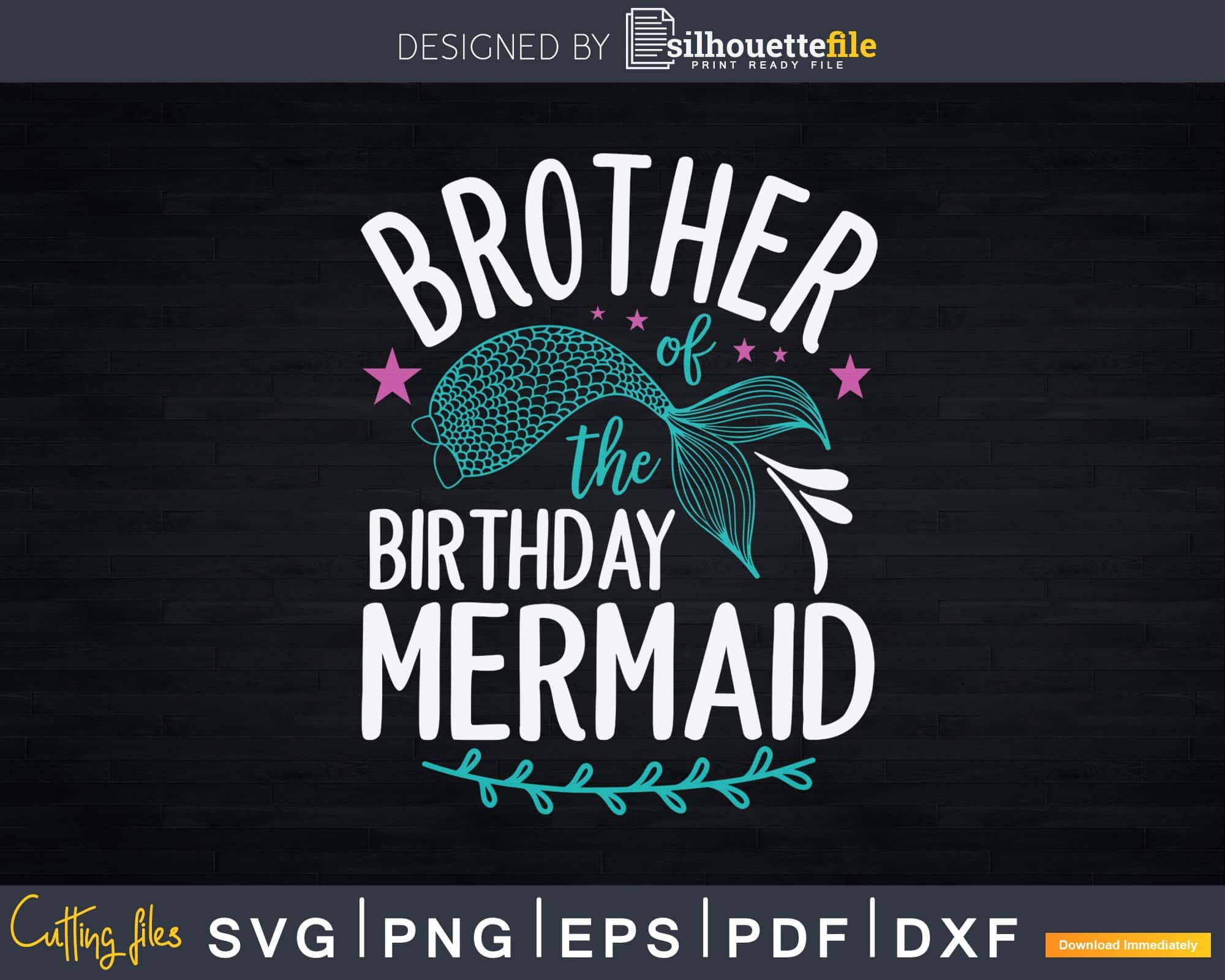Free Free 144 Mermaid Family Birthday Svg SVG PNG EPS DXF File