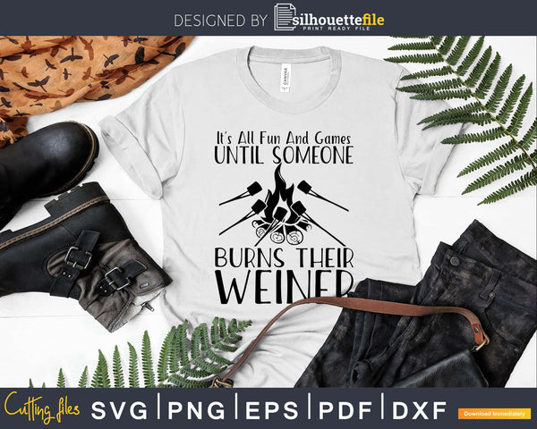 Download Camping Shirt Funny Family Campfire Fire Weiner Svg Cut Files Silhouettefile