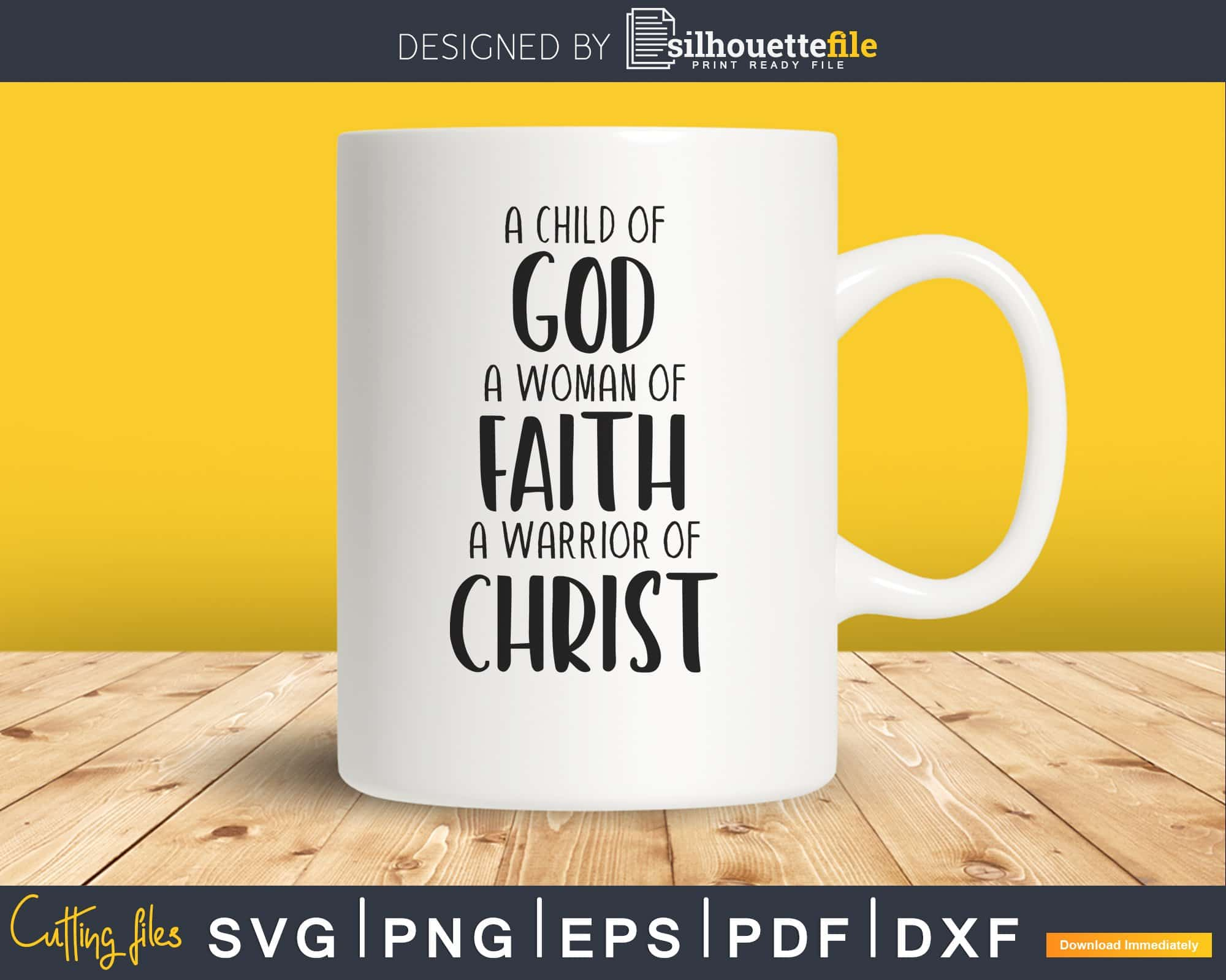 I'm a child of God PNG Cricut Sublimation Christian