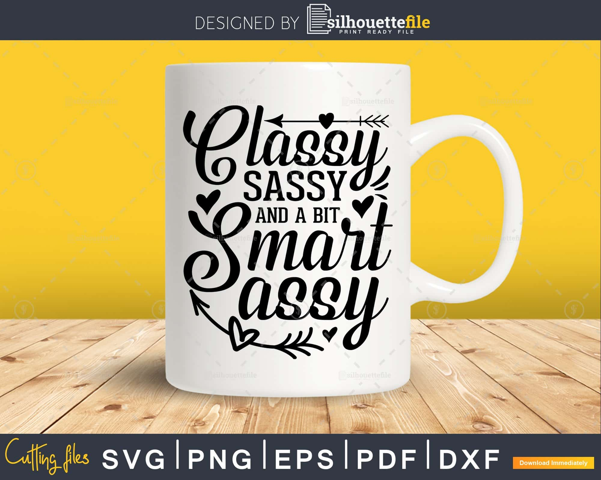 Classy Sassy and a Bit Smart Assy - Funny Custom Engraved Tumbler – Sunny  Box