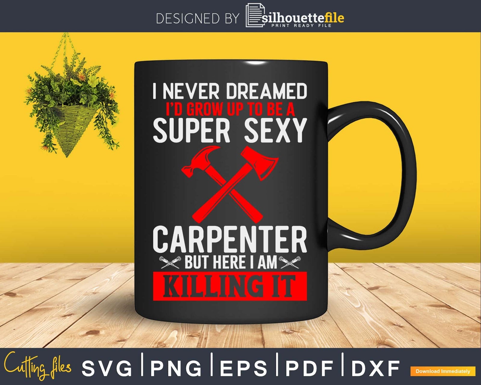 Funny Carpenter Carpenters Super Sexy Christmas Svg Design | Silhouettefile
