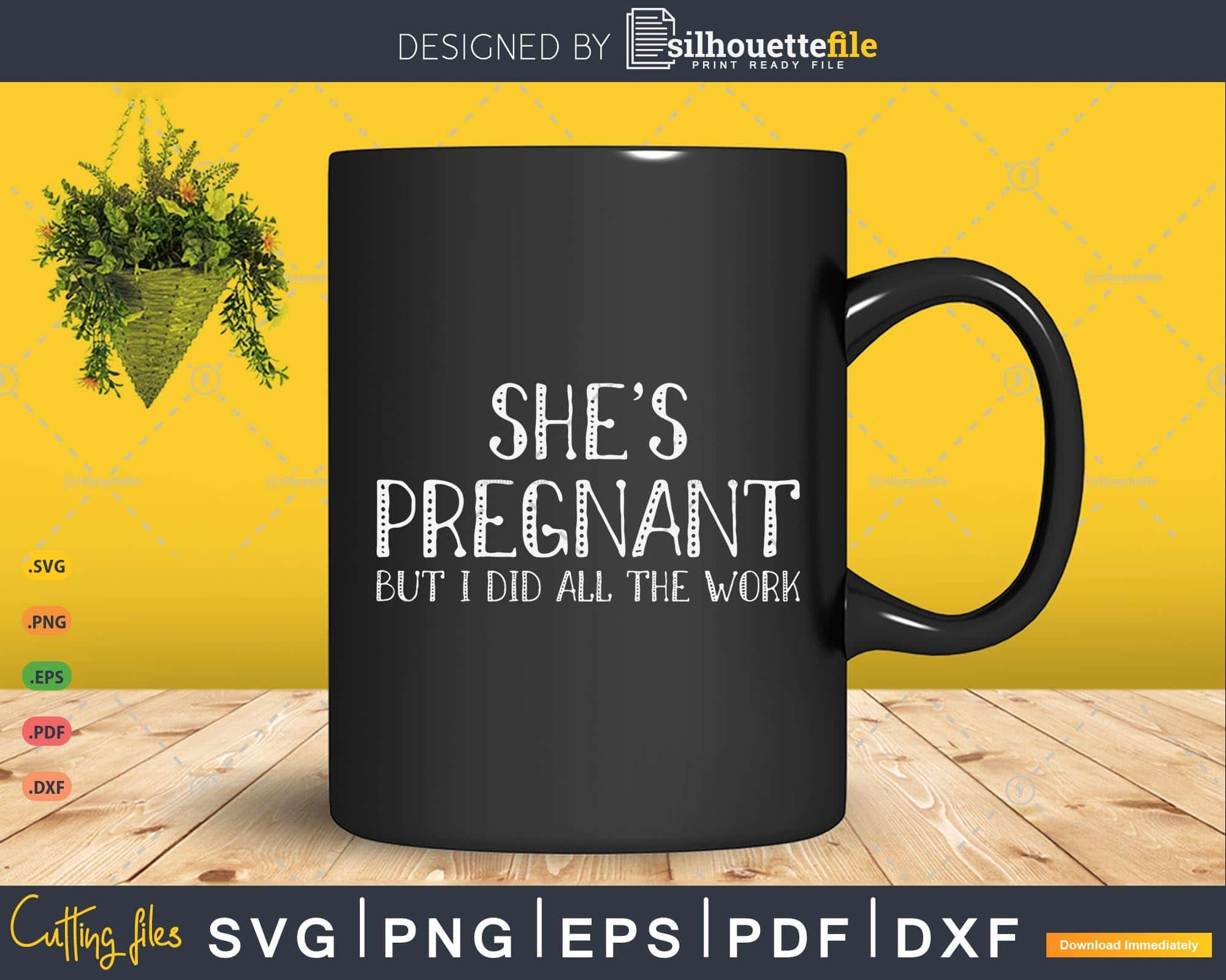 Funny Maternity Shirt SVG File, Pregnancy SVG Cut File