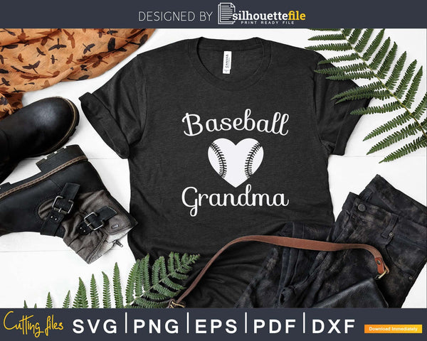 Download Grandma Vintage Baseball Grandma Svg Png Printable Design Silhouettefile