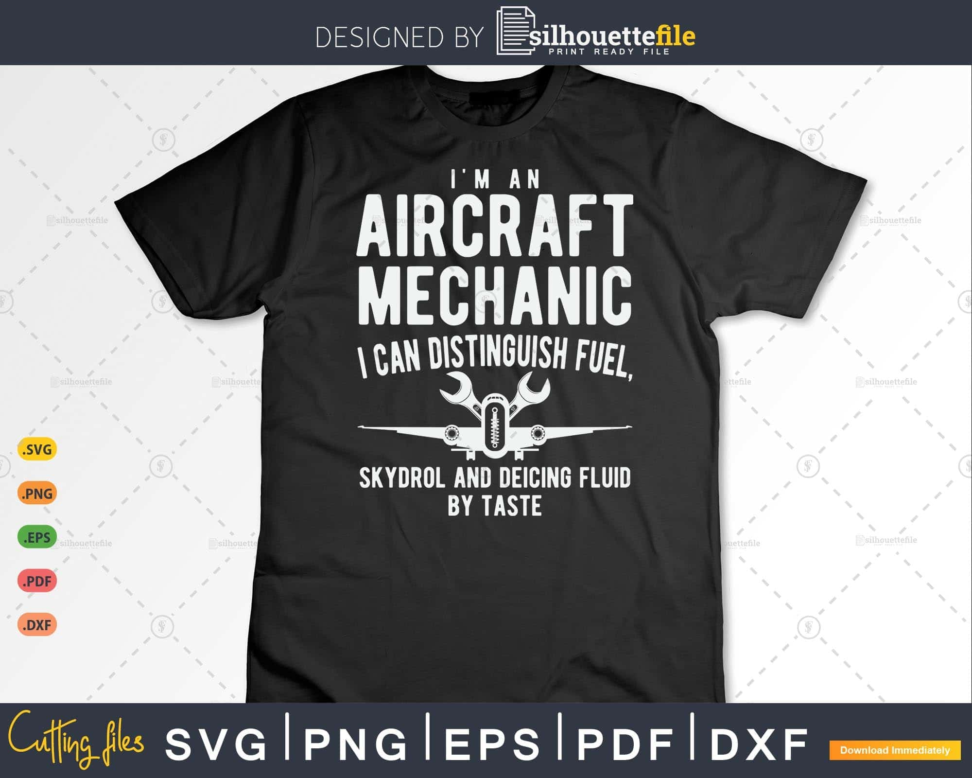 I'm An Aircraft Mechanic Svg Png Cricut Files | Silhouettefile