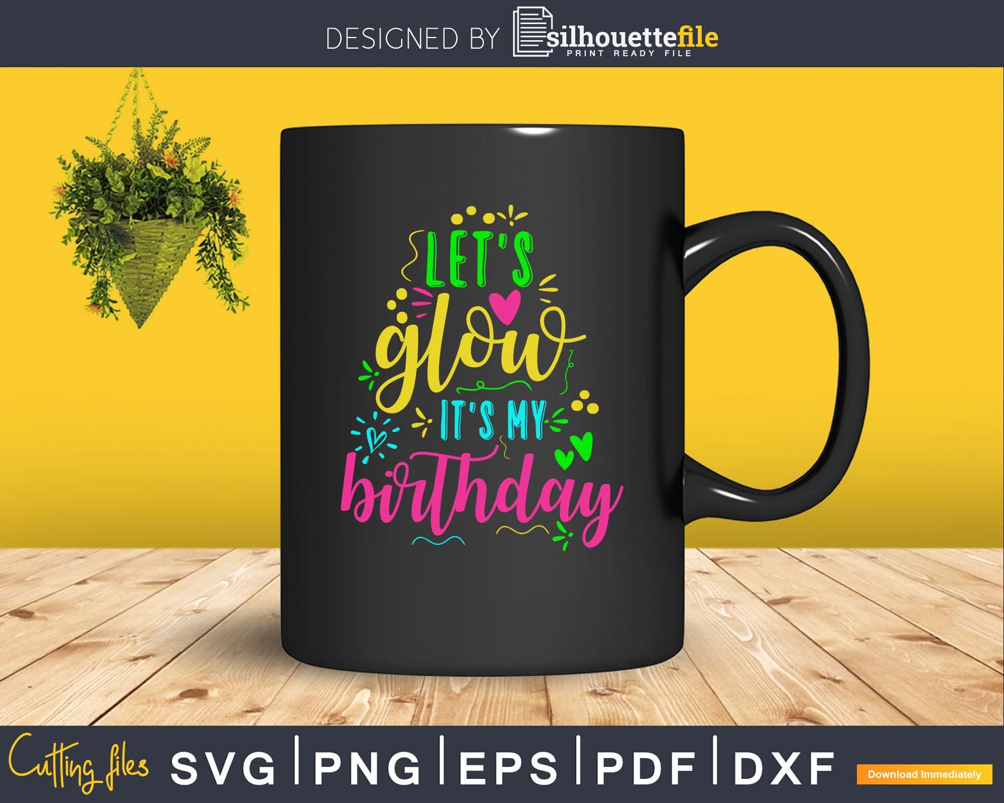 lllᐅ It's My Birthday Celebration Frame Rhinestone SVG - digital file