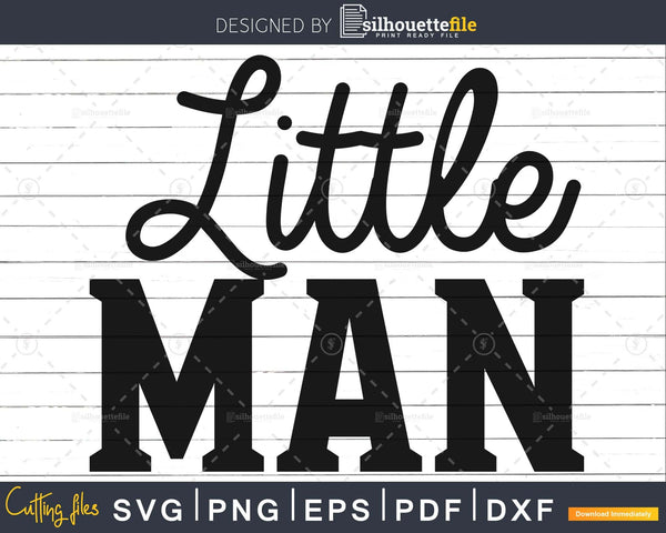 Download Little Man Svg Baby Shower Svg Instant Download Cut Files Silhouettefile