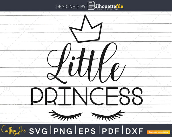 Download Little Princess Svg Baby Shower Svg Png Dxf Cutting Files Silhouettefile