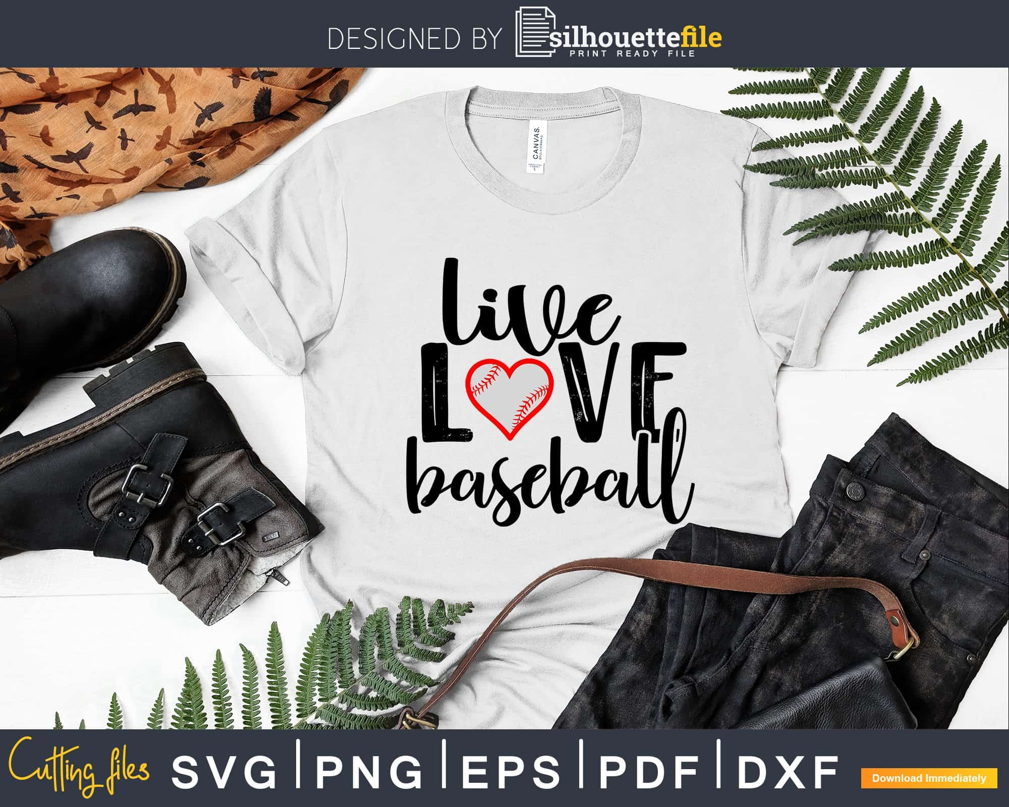 Baseball SVG, Live Love Baseball