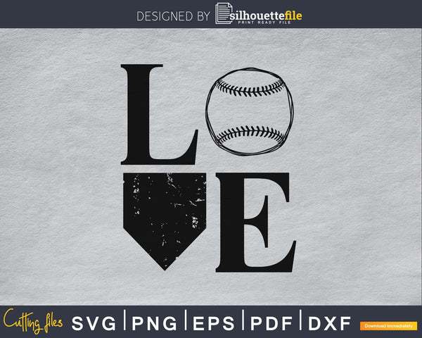 Free Free Love Baseball Svg 843 SVG PNG EPS DXF File