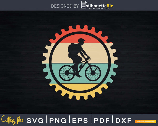 Download Mountain Biking Gear Retro Vintage Bicycle Svg Dxf Cut Files Silhouettefile