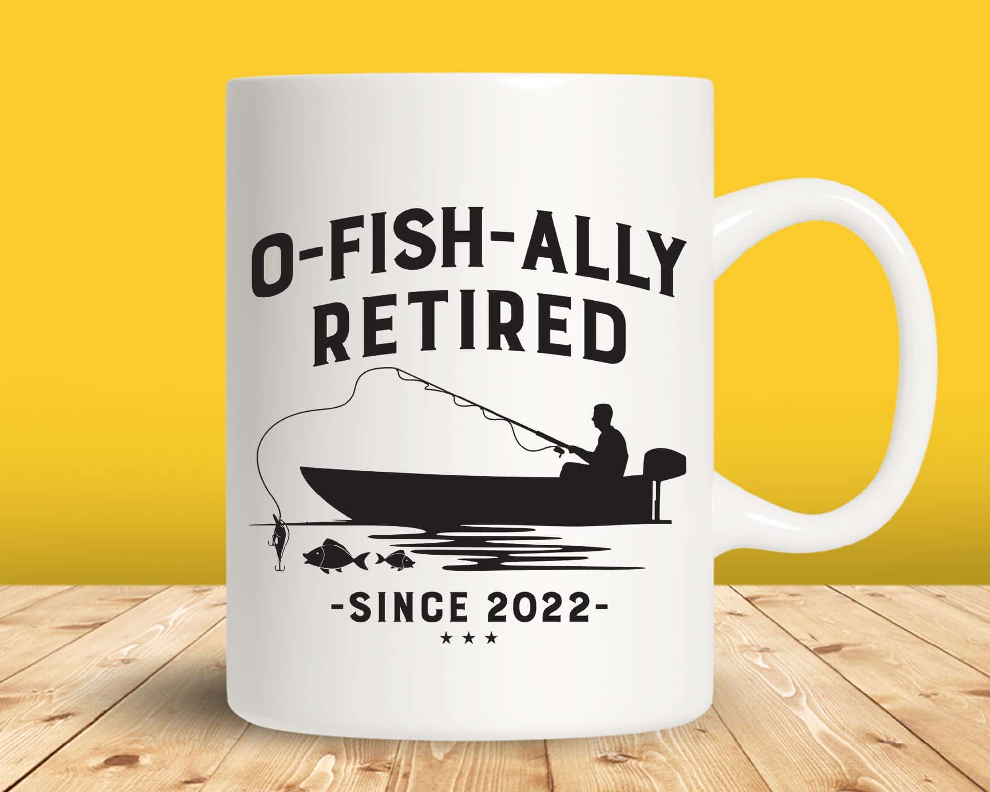 Retirement Fishing Gifts Funny Fishing Retirement Mug Retirement