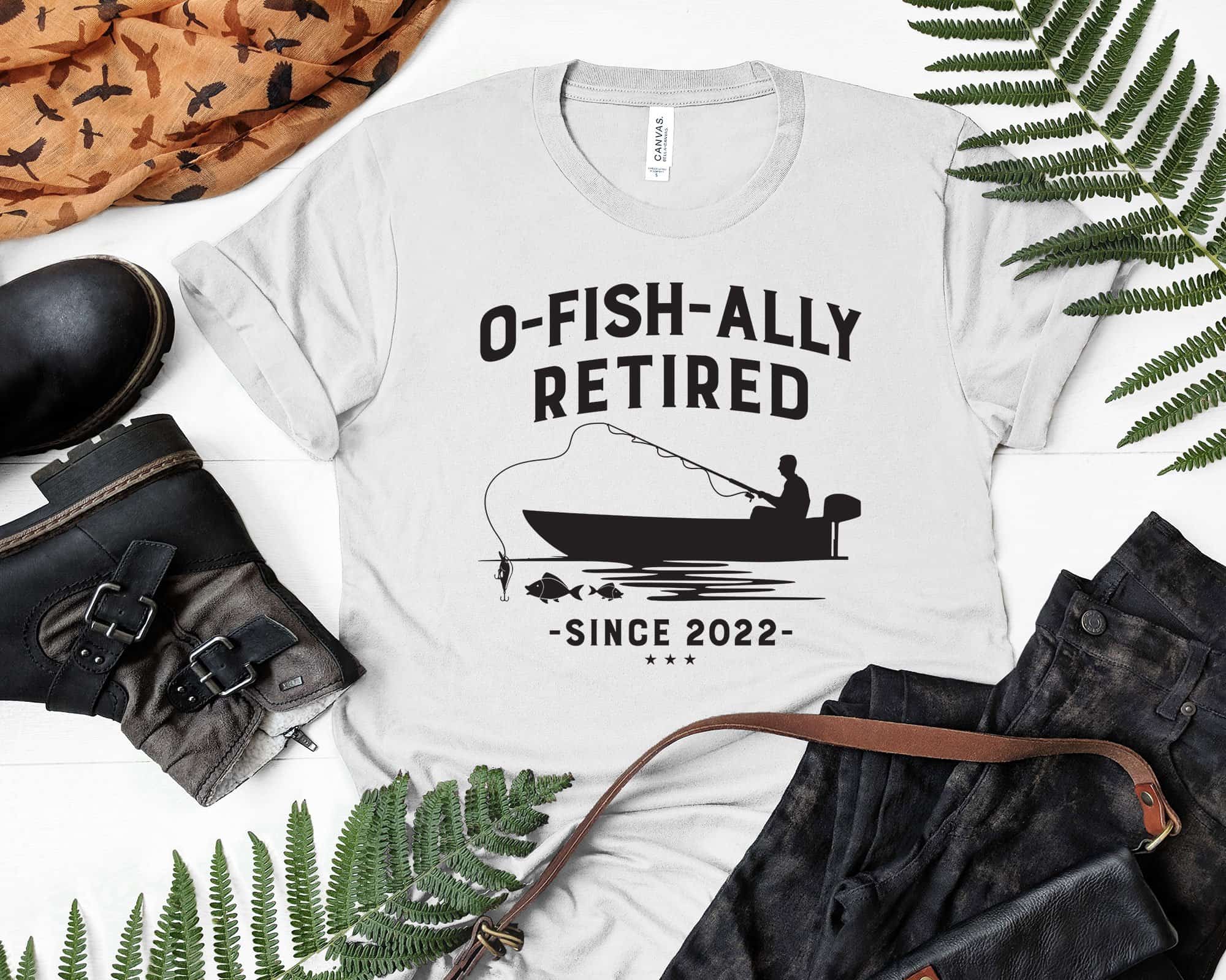 O-Fish-Ally Retired Since 2023 Fishing Retirement Women T-shirt