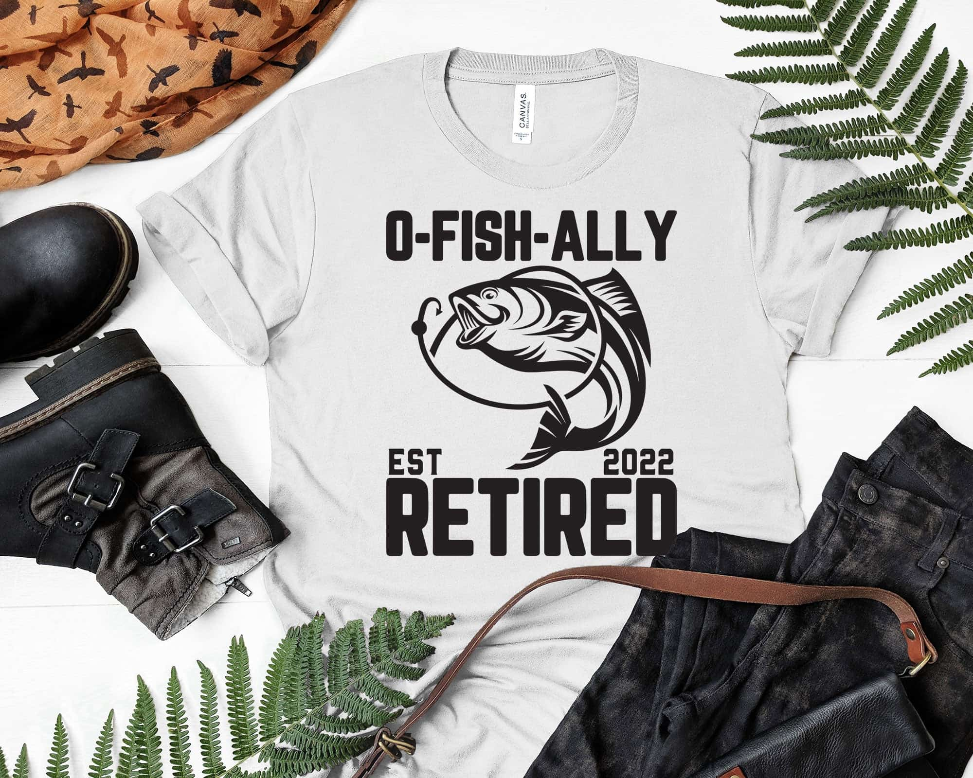 O'fishally Off The Clock Fishing Shirt Funny Retirement Fishing Gifts Best Dad Ever - 702Shirts TS5