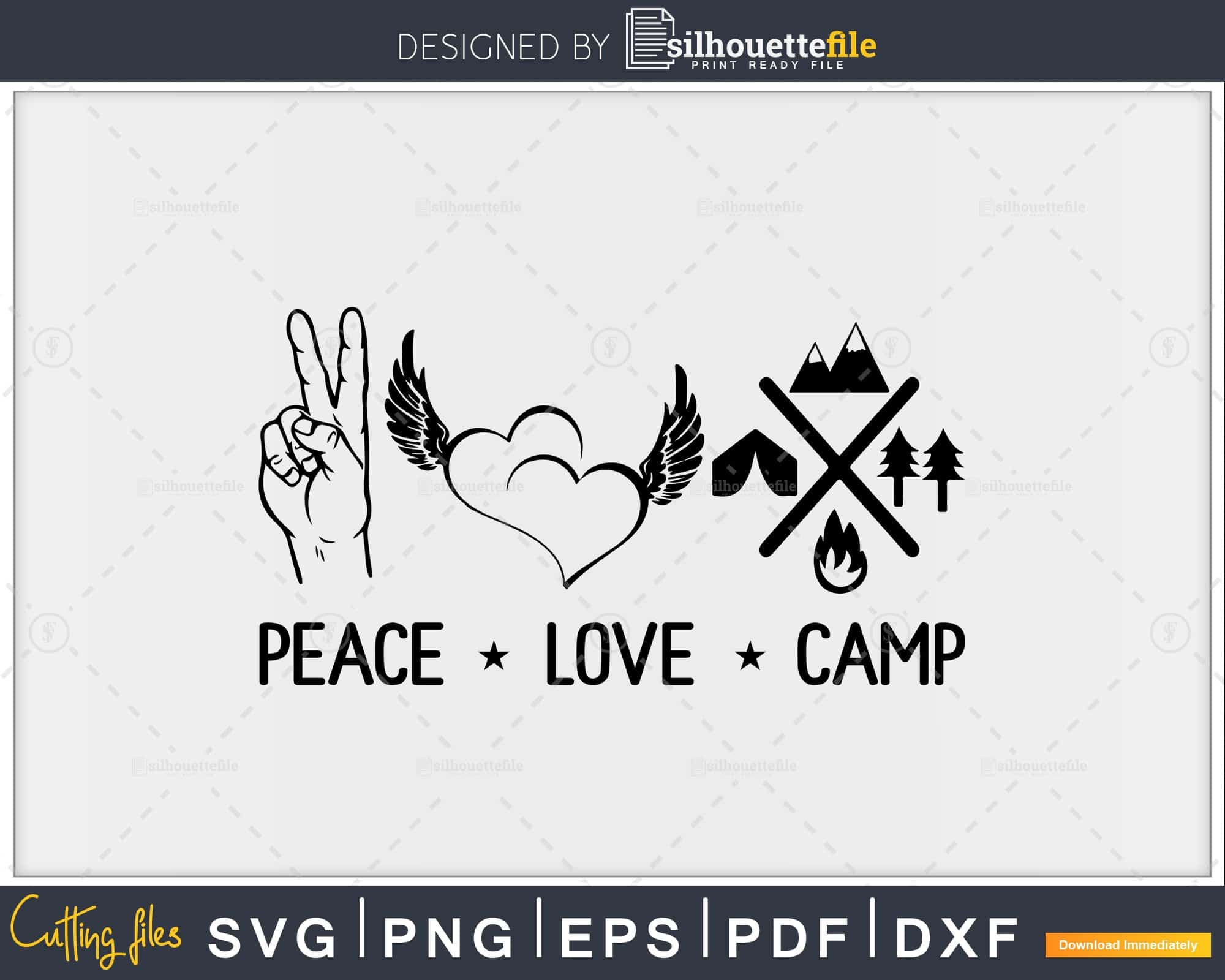 Free Free 124 Peace Love Camping Svg Free SVG PNG EPS DXF File