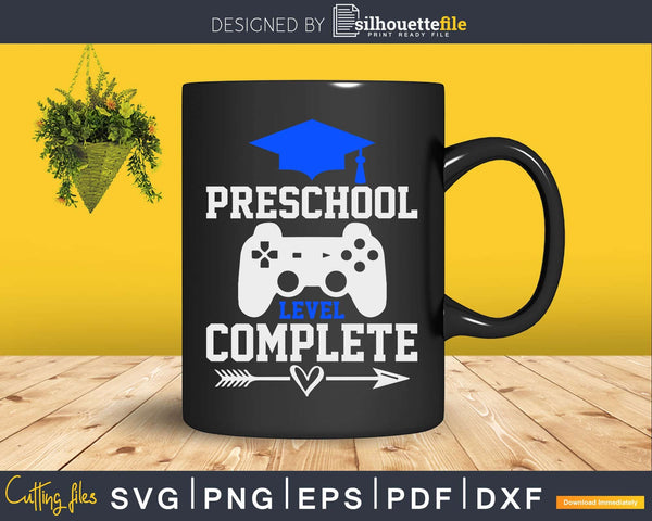 Preschool Level Complete Gamer Class Of 21 Graduation Svg Png File Silhouettefile