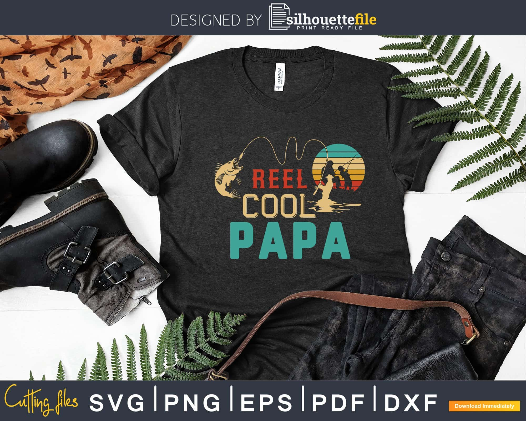 Reel cool papa fishing line personalized coffee mug