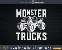 Download Retro Vintage Off Road Monster Truck Svg T Shirt Design Silhouettefile
