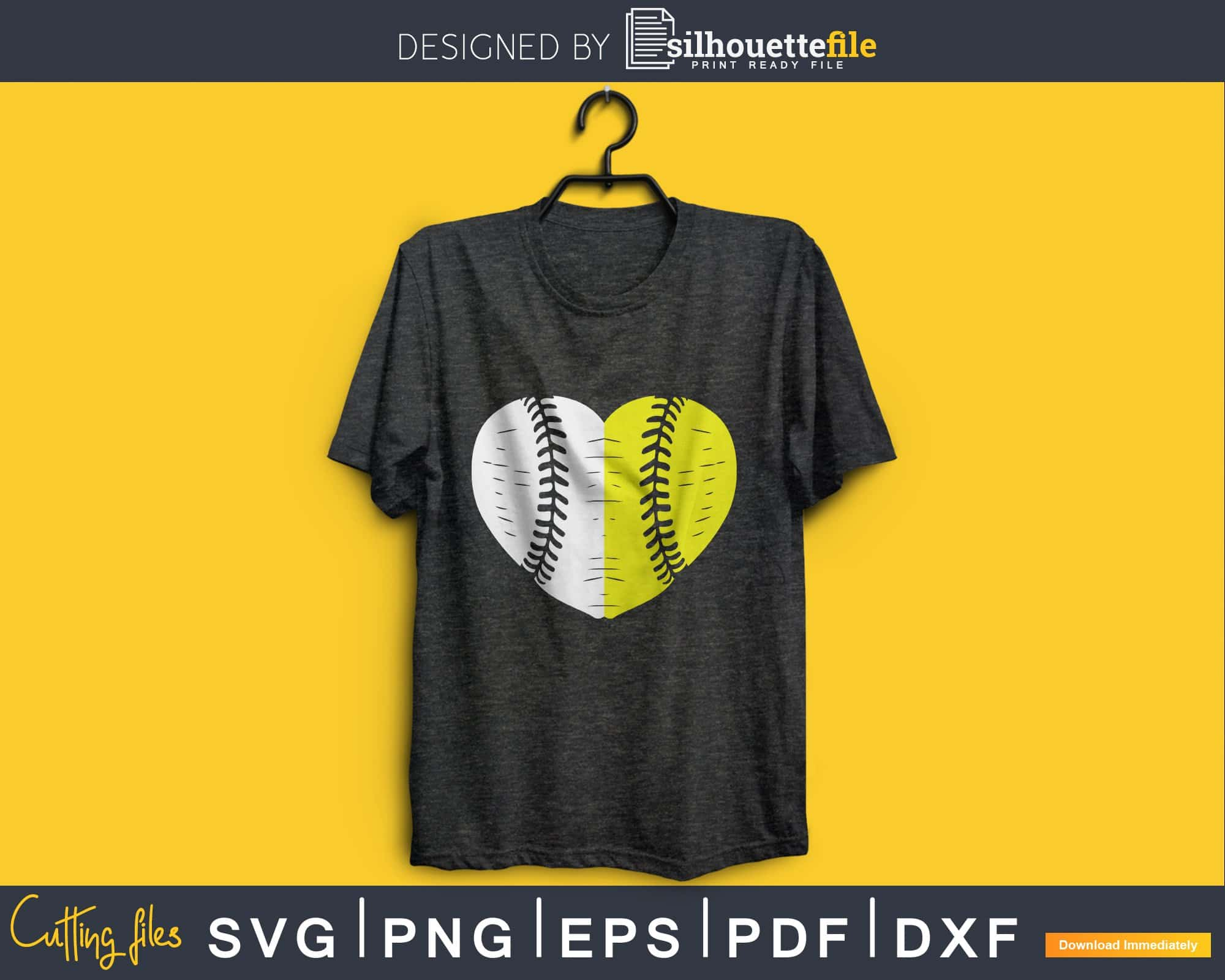 Baseball SVG, Distressed Split Baseball, Softball