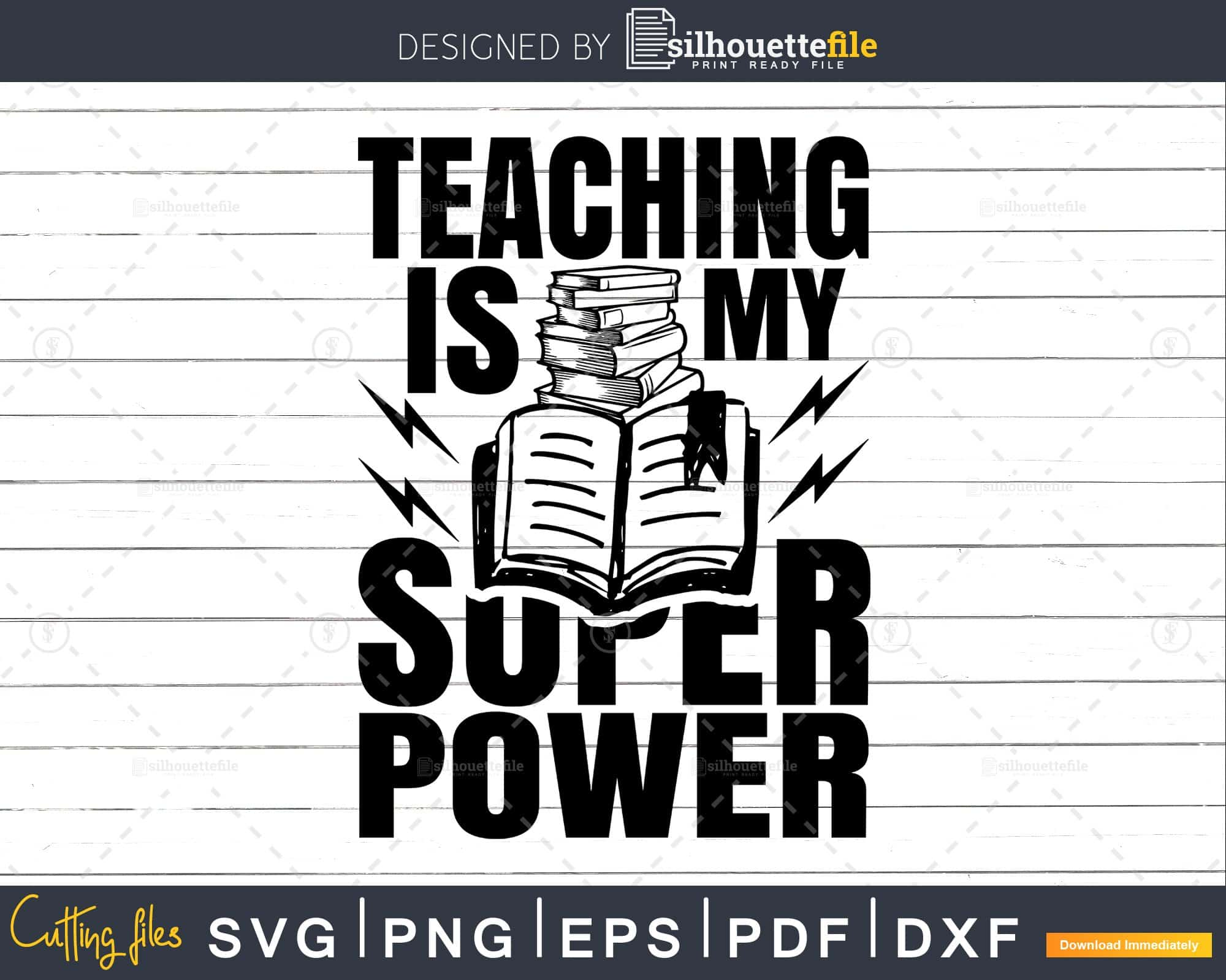 Download Teaching Is My Superpower Teacher Superhero Nerd Svg T Shirt Designs Silhouettefile