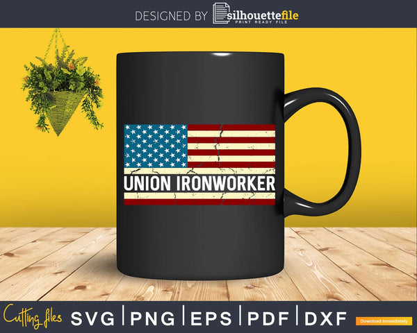 Download Union Ironworker American Flag Ironworker Svg Png Cut File Silhouettefile