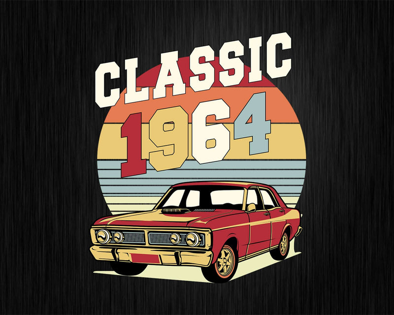 Vintage Classic Car 1964 58th Birthday shirt design