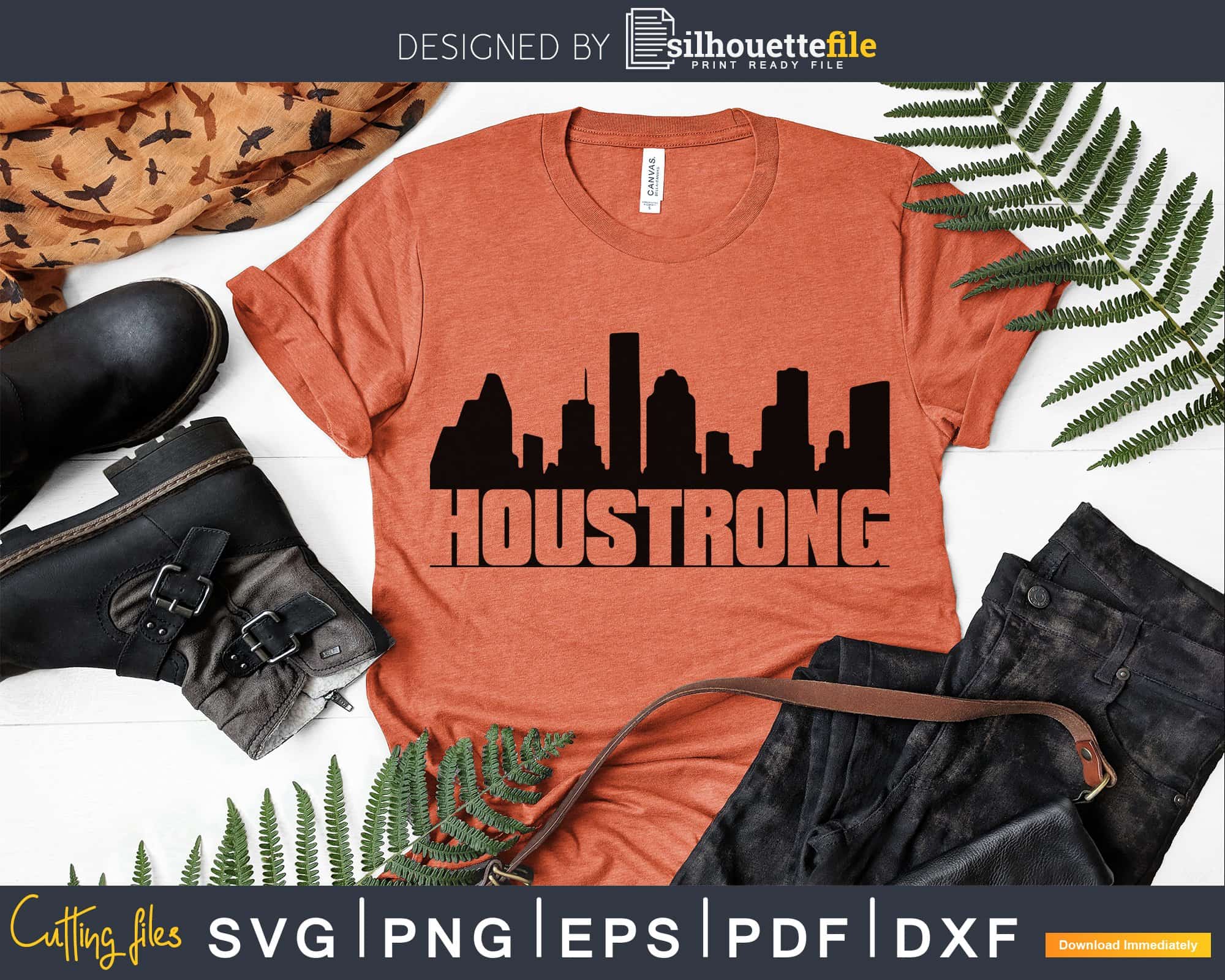 Houston Skyline PNG| Houston Texas Digital Art| SVG Not included