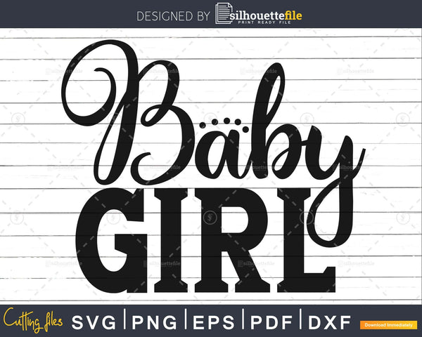 Download Welcome Baby Girl Baby Shower Svg Silhouette Studio Cricut Cutting File Silhouettefile