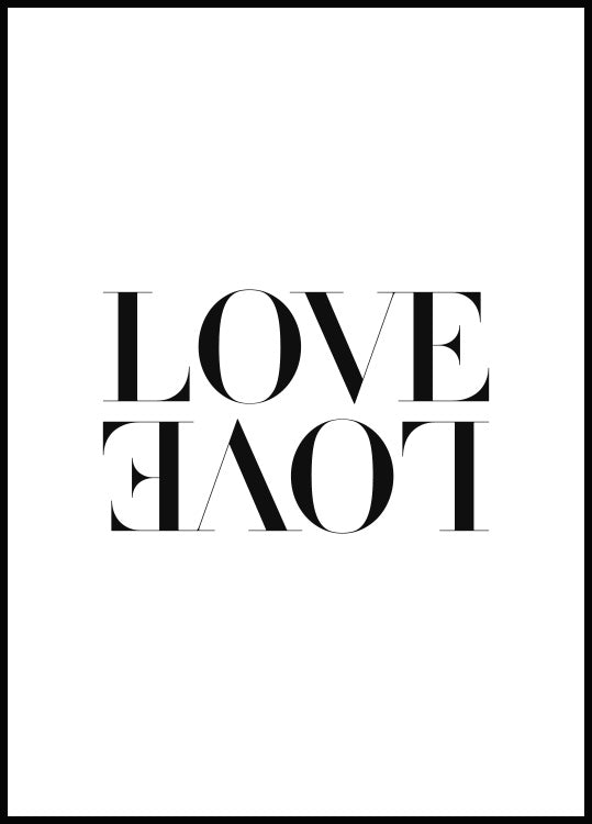 Love Poster - Snygg tavla med texten Love - Posterstore.se