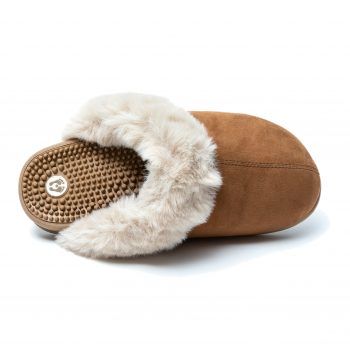 tan mule slippers