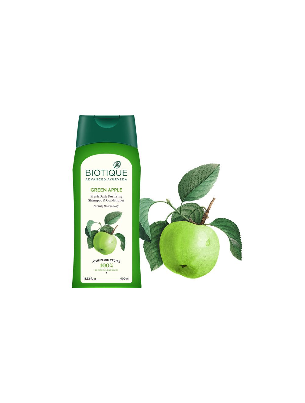 Buy BIOTIQUE GREEN APPLE FRESH DAILY PURIFYING SHAMPOO AND CONDITIONER 190  ML Online  Get Upto 60 OFF at PharmEasy