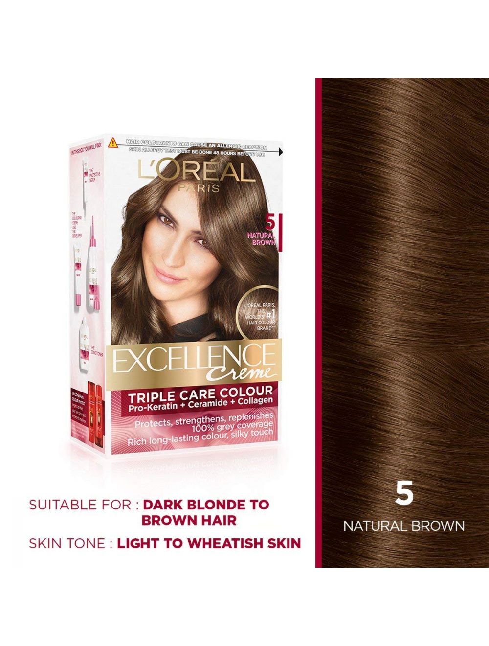 Loreal Paris excellence hair colorant in 515 iced brown  Beauty Bulletin