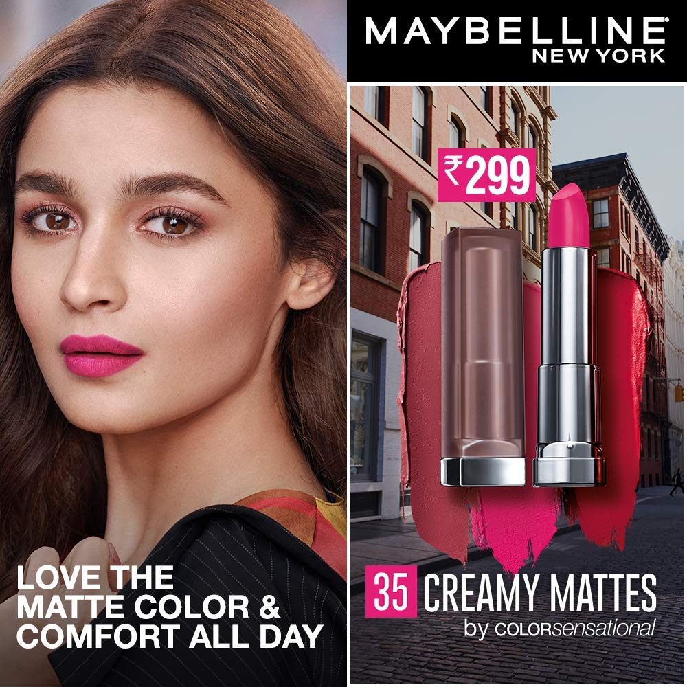 maybelline matte lipstick ravishing rose