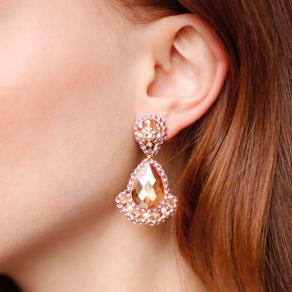 Shop Maschalina pink shining ball season earrings