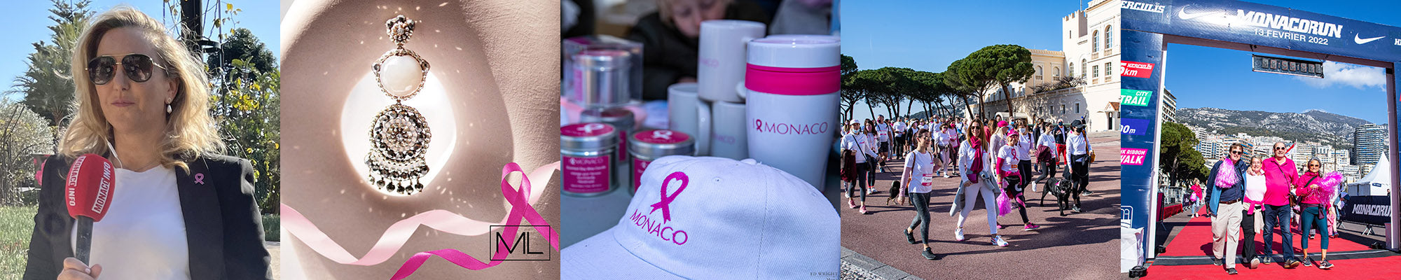 Maschalina at Pink Ribbon Walk Monaco