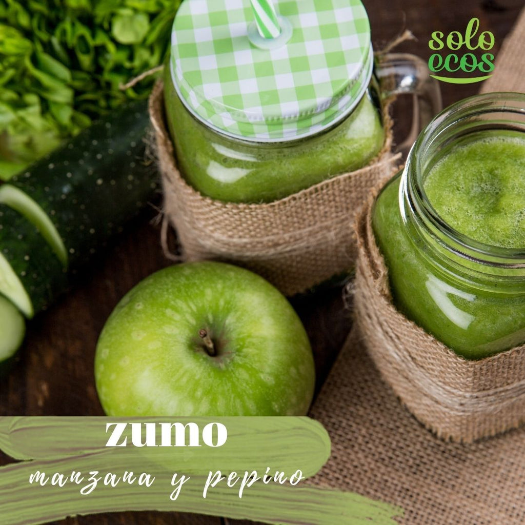 Zumo de manzana y pepino ecologico