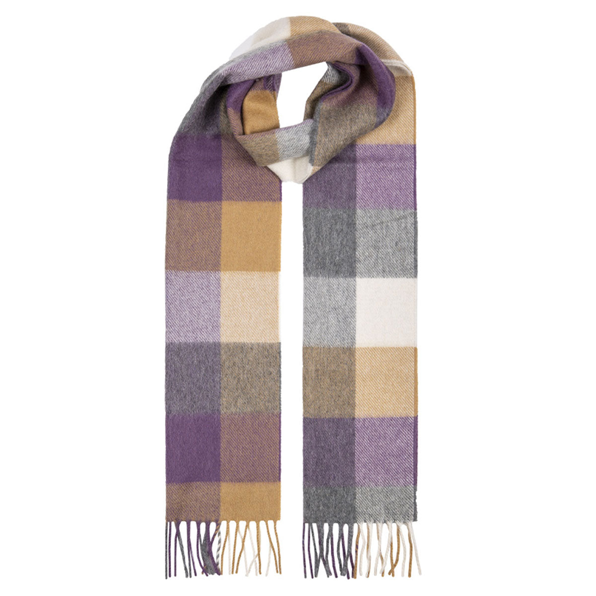 Women's cashmere scarf in lavender 