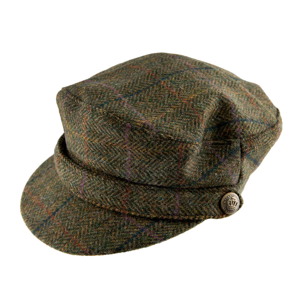 Women's abraham moon tweed hat in olive