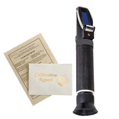 NIST Traceable Certificate of Calibration - Optical Refractometers (requires refractometer purchase)