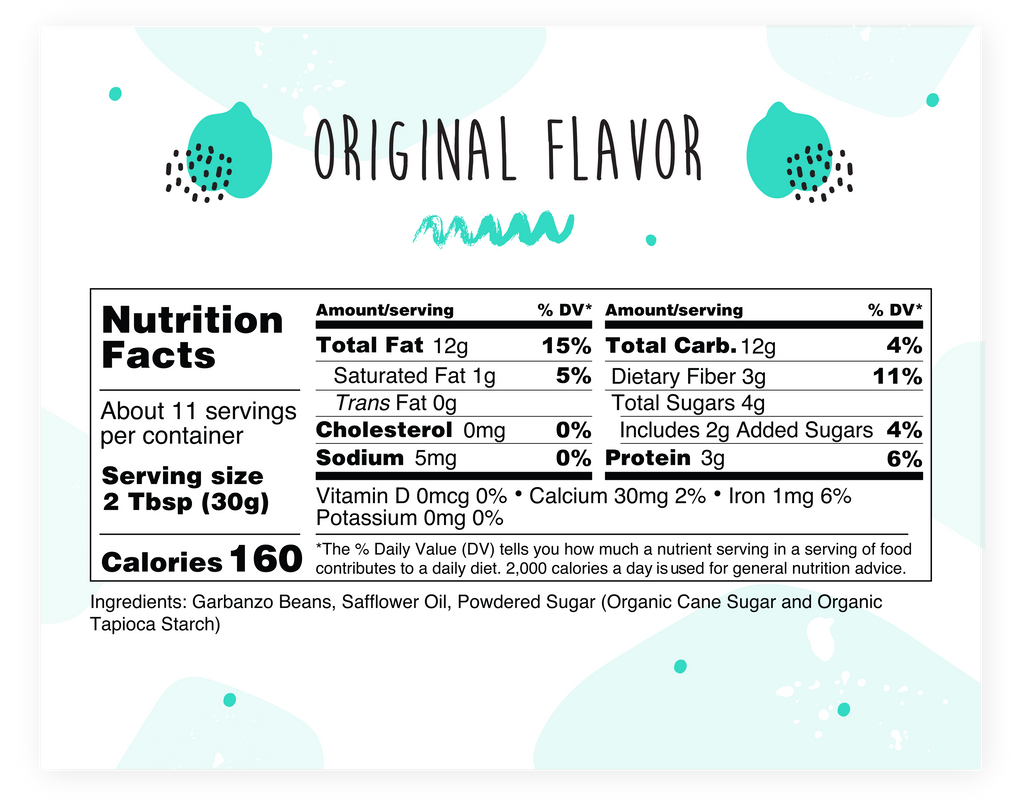 Nutritional facts - Original Flavor