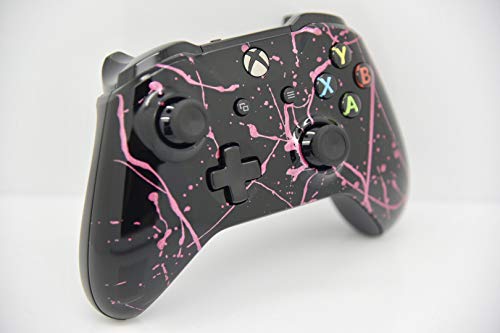 Hand Airbrushed Color Burst Wireless Custom Controller - Compatible with Xbox One (Pink)
