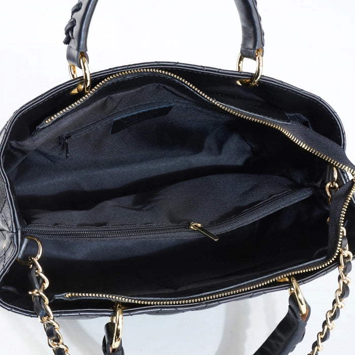 Leather bag "Varese", Black
