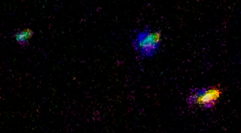Im Rosetten Nebel Nahe NGC 2244 Deep In Detailansicht by Ralf Christoph Kaiser Farben Hervorgehoben