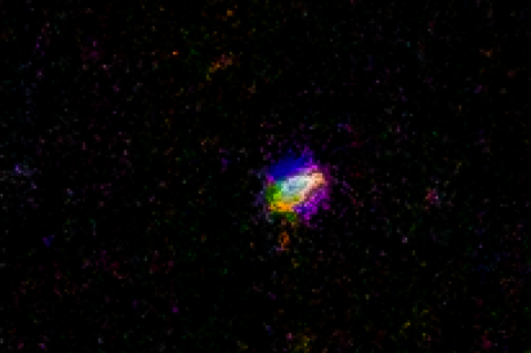 Im Rosetten Nebel nahe NGC2244 Deep In Detailansicht Auschnitt "Hora" by Ralf Christoph Kaiser Farben hervorgehoben