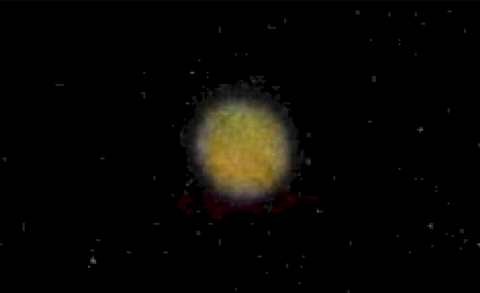 Jupiter 1/1000 Belichtungszeit 1600 fach vergrößert original color by Ralf Christoph Kaiser