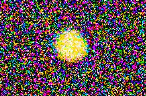 Jupiter extrem bearbeitet mit maximum an farbe und kontrast und schärfe ein pop art kunstwerk by ralf christoph kaiser